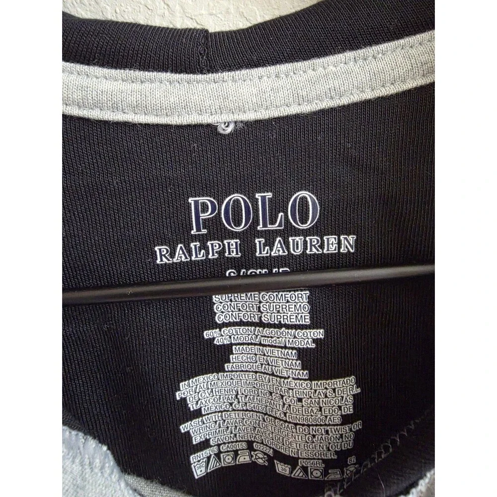 Polo Ralph‎ Lauren Mens Hoodie Medium Gray Supreme Comfort Pullover Pony Lounge
